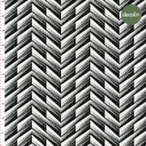 Zigzag Black and White Abstract Patterned Digital Printed Fabric